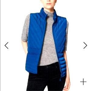 LOFT Peacock Blue Quilted Puffer Vest Size XS 💙💎💙